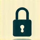 Icon representing strict access controls, with a key turning in a lock, symbolizing authorized access only.
